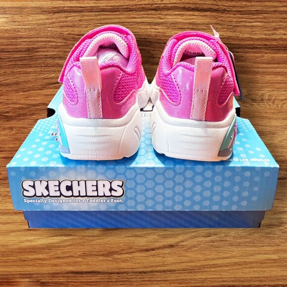 NEW NIB Skechers Play Scene Fun Squad 303158N PKMT Pink Unicorn Girl's Toddler 6 - Picture 5 of 10